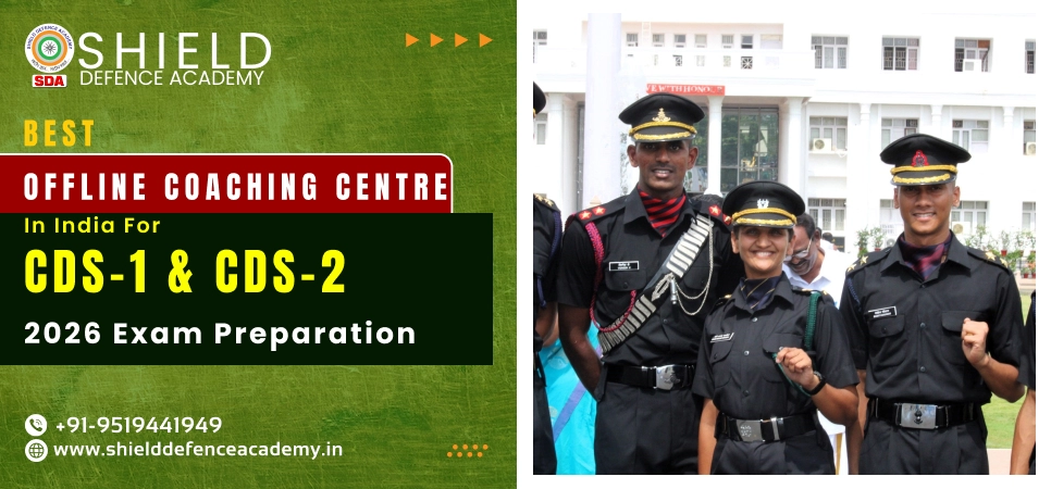 Best Offline Coaching Centre in India for CDS-1 & CDS-2 2026 Exam Preparation | Shield Defence Academy
